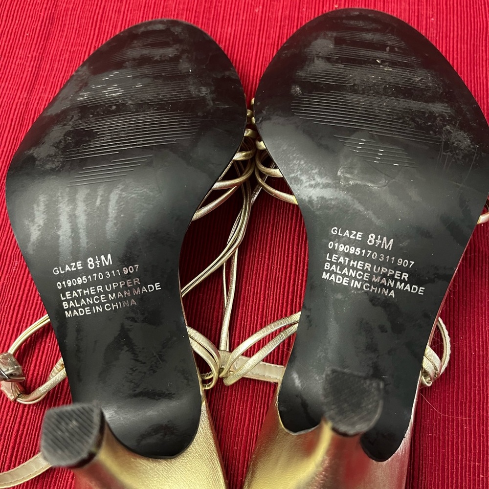 Andiamo Strappy Glaze Sandals/ Black Bundle/ - Picture 4 of 4
